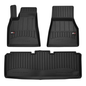 Tesla Model S Floor Mat - Omac - Premium TPE - Black - '14-'20 Tesla Model S Floor Mat - Omac - Premium TPE - Black - '14-'20